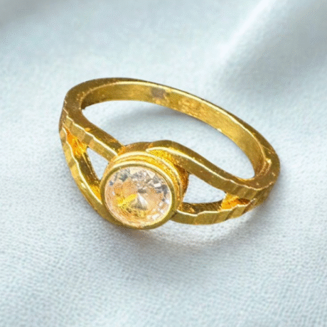 Lustrous Halo Ring