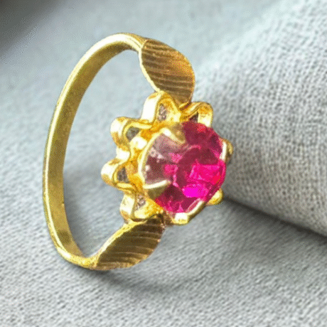 Radiant Ruby Bloom Ring