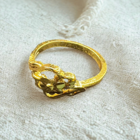 Classic Gold Lattice Elegance Ring