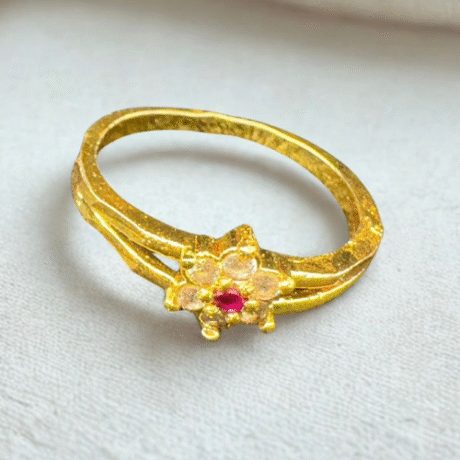 Crimson Blossom Ring