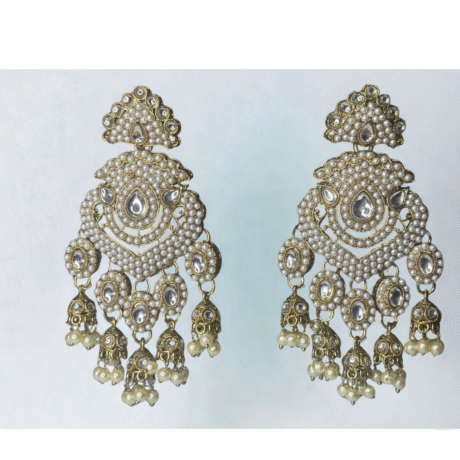 Pearl Majesty Chandbali Earrings