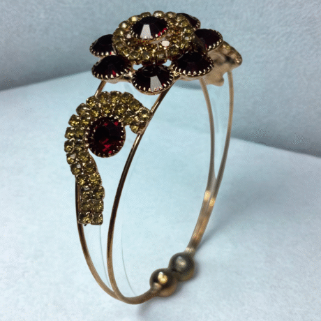 Gleam & Charm Ruby Bloom Bracelet