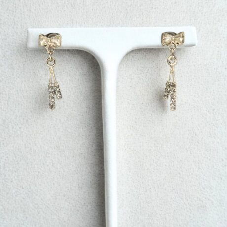 Mini Yellow Enamel Double Star Drop Earrings