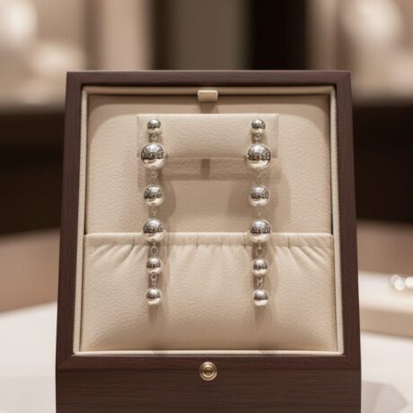 Opal-Effect Crystal Bow Dangle Earrings